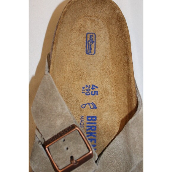 BIRKENSTOCK MEN'S LUGANO SUEDE SANDALS NWOB TAUPE EU 45 US 12 REGULAR - Picture 3 of 7